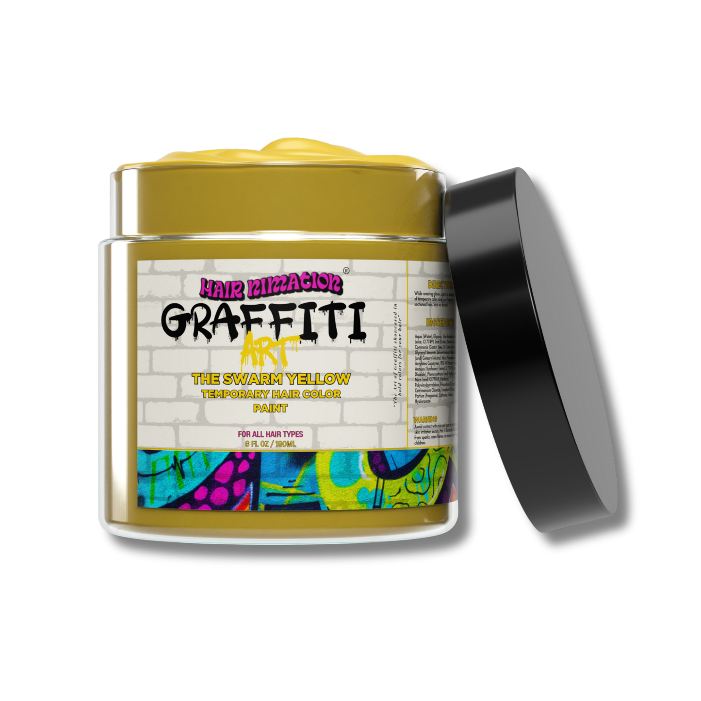 The SWARM Yellow - Graffiti Art Temporary Hair Color Paint (6 oz.)