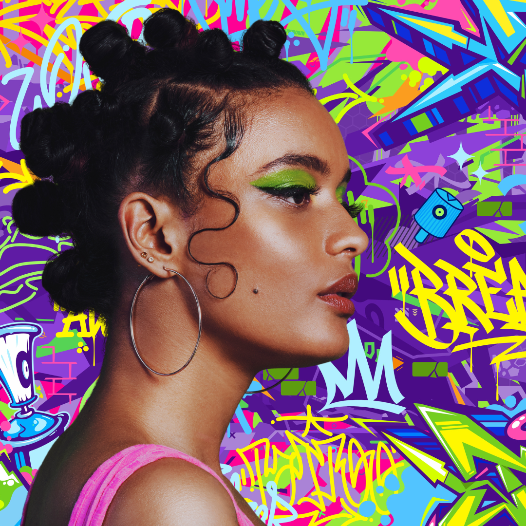 No CAP Black - Graffiti Art Temporary Hair Paint (6 oz.)