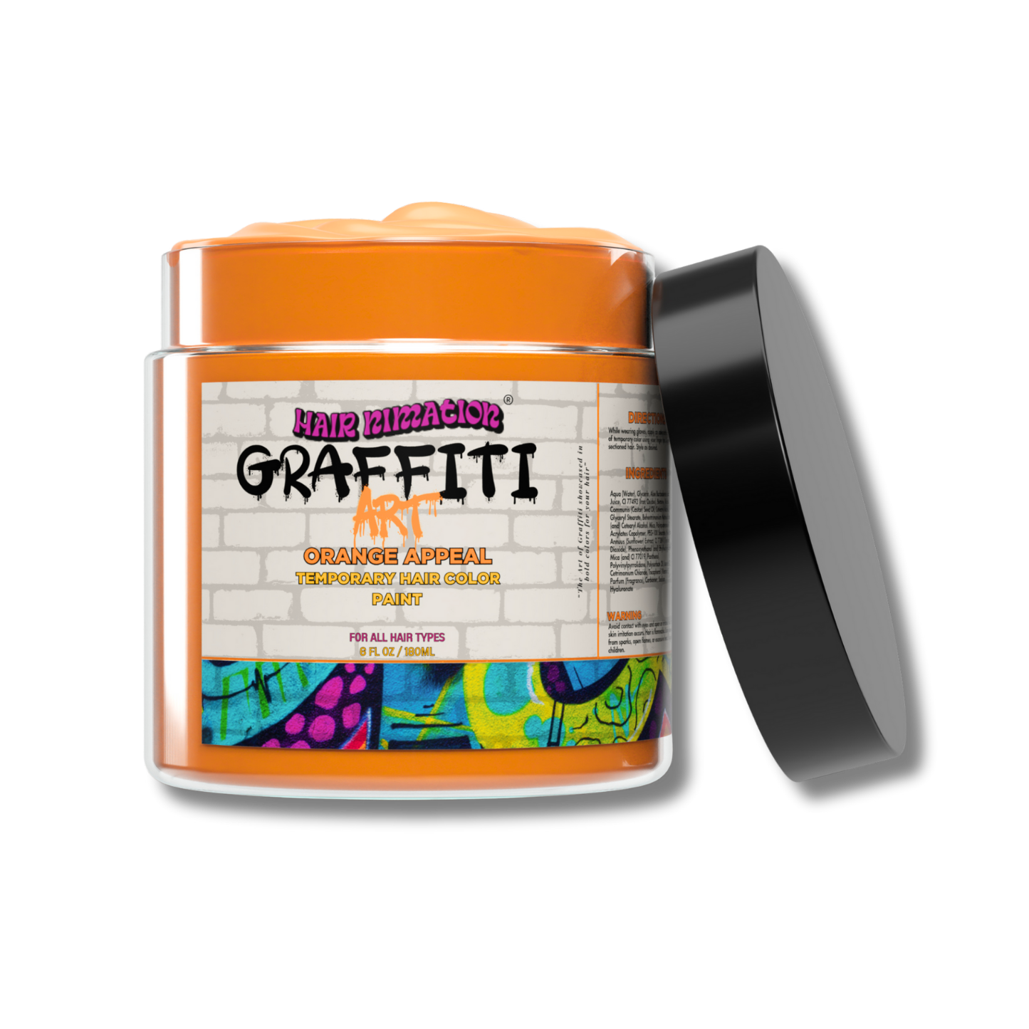 Orange Appeal - Graffiti Art Temporary Hair Color Paint (6 oz.)