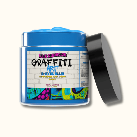 B - GYRL Blue - Graffiti Art Temporary Hair Color Paint - HairNimation