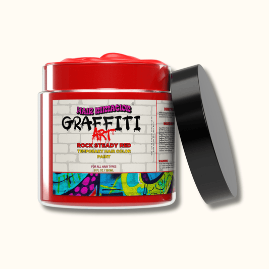 Rock Steady Red - Graffiti Art Temporary Hair Color Paint - HairNimation
