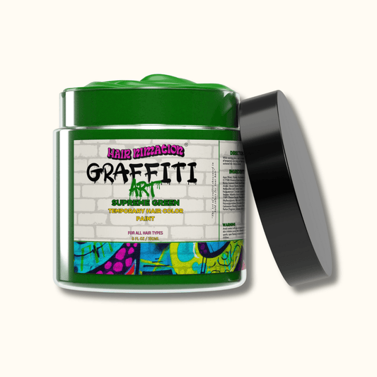 Supreme Green - Graffiti Art Temporary Hair Color Paint - HairNimation