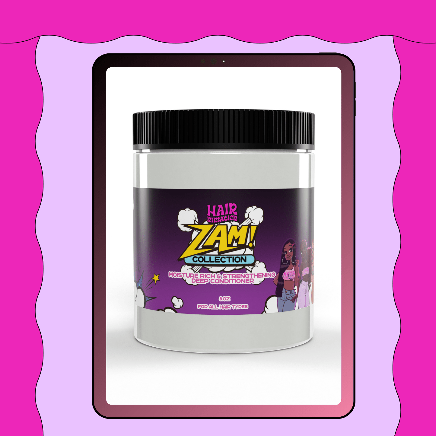 The ZAM Effect! Moisture Rich & Strengthening Deep Conditioner - 8.5 oz - HairNimation Hair Care